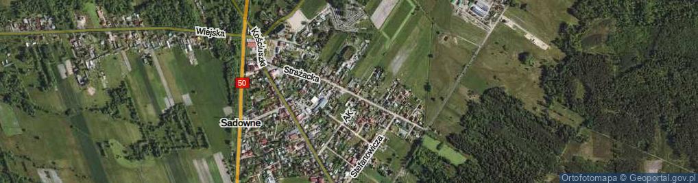 Zdjęcie satelitarne Strażacka ul.
