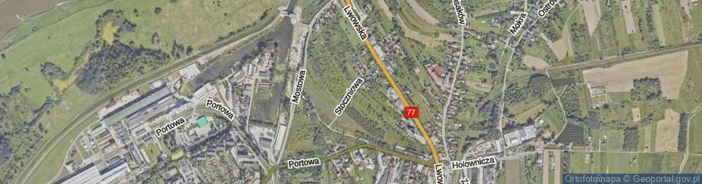 Zdjęcie satelitarne Stoczniowa ul.