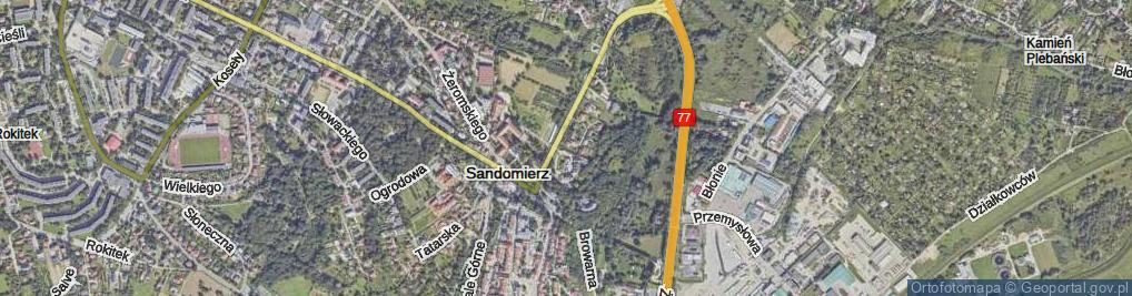 Zdjęcie satelitarne Struga Andrzeja ul.