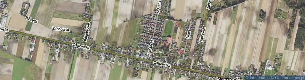 Zdjęcie satelitarne Strażacka ul.