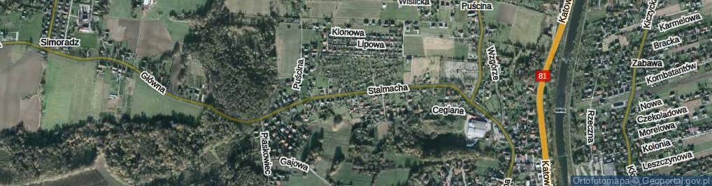 Zdjęcie satelitarne Stalmacha ul.