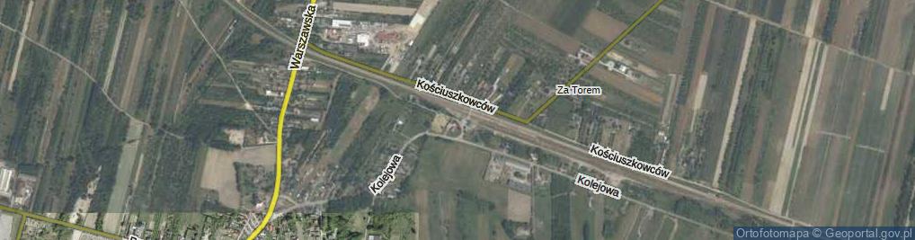 Zdjęcie satelitarne Stacja PKP ul.