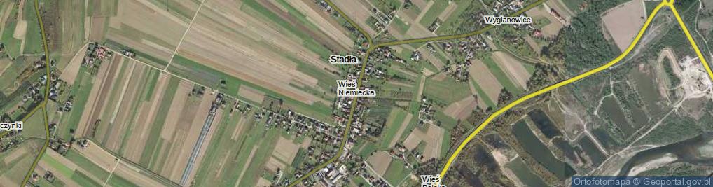 Zdjęcie satelitarne Stadła ul.