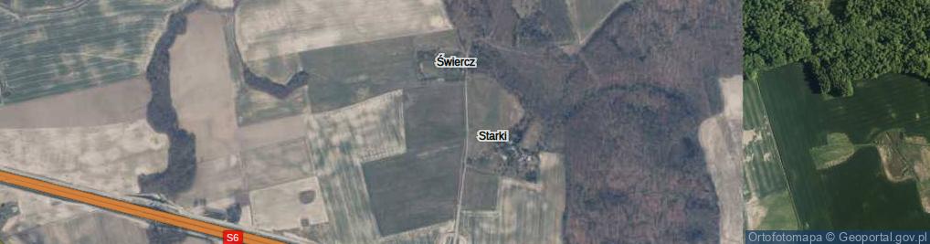 Zdjęcie satelitarne Starki ul.