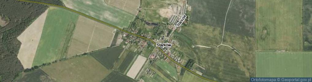 Zdjęcie satelitarne Starków ul.
