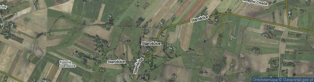 Zdjęcie satelitarne Starościce ul.