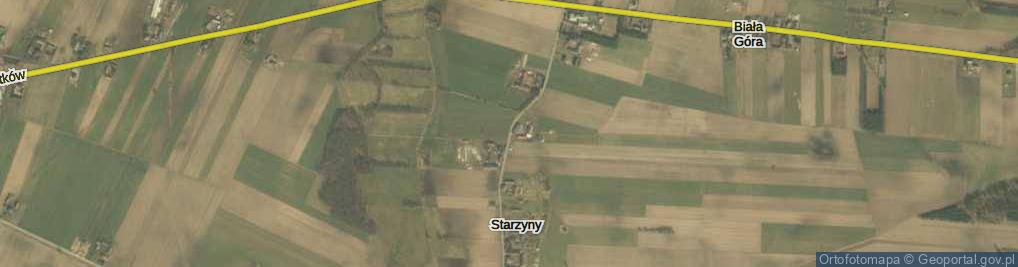Zdjęcie satelitarne Starzyny ul.
