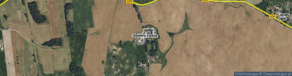 Zdjęcie satelitarne Staświny-Osada ul.