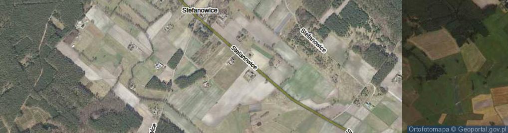 Zdjęcie satelitarne Stefanowice ul.