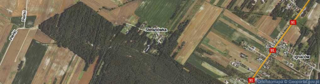 Zdjęcie satelitarne Stefanówka ul.