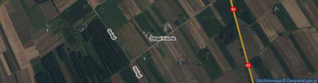 Zdjęcie satelitarne Stelągi-Kolonia ul.