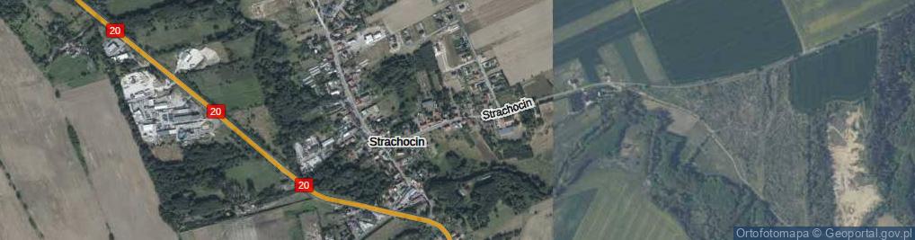 Zdjęcie satelitarne Strachocin ul.