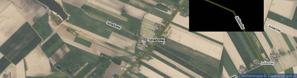 Zdjęcie satelitarne Stradzew ul.