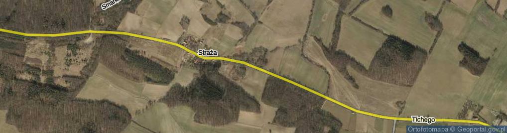 Zdjęcie satelitarne Straża ul.