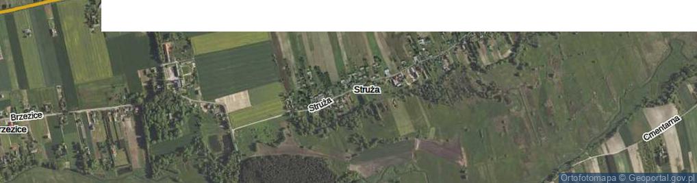 Zdjęcie satelitarne Struża ul.