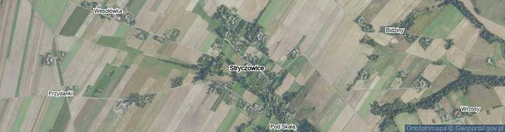 Zdjęcie satelitarne Stryczowice ul.
