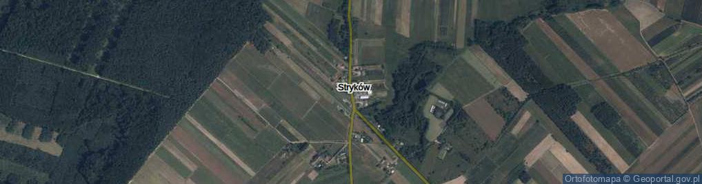 Zdjęcie satelitarne Stryków ul.