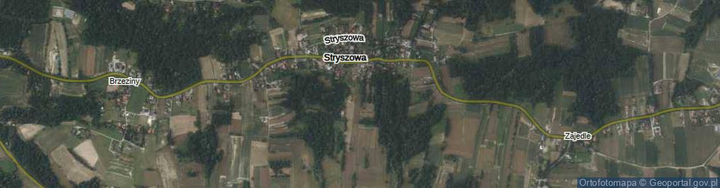 Zdjęcie satelitarne Stryszowa ul.