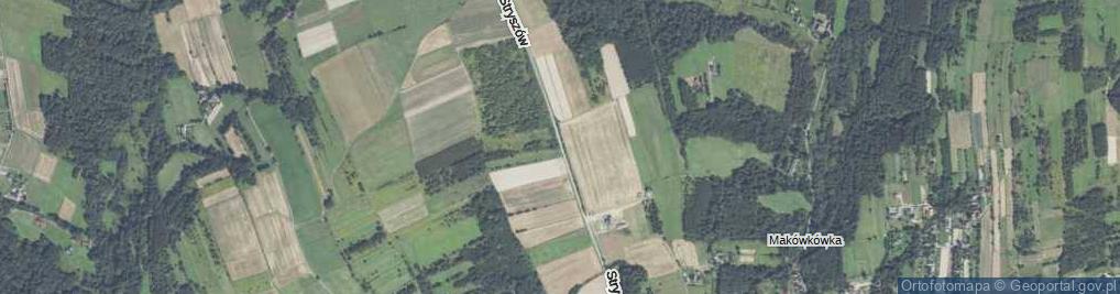 Zdjęcie satelitarne Stryszów ul.