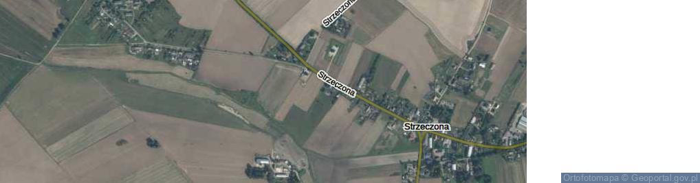 Zdjęcie satelitarne Strzeczona ul.