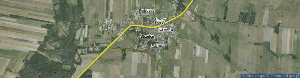 Zdjęcie satelitarne Strzelce ul.