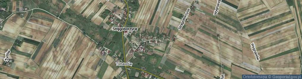 Zdjęcie satelitarne Stręgoborzyce ul.
