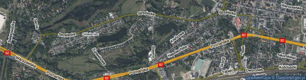 Zdjęcie satelitarne Stawna ul.