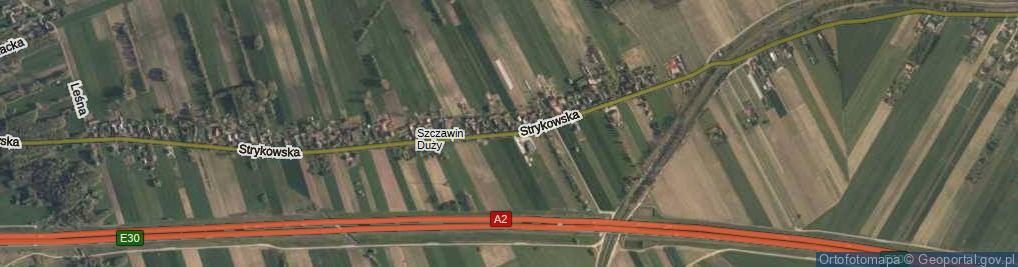 Zdjęcie satelitarne Strykowska ul.