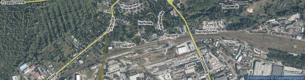 Zdjęcie satelitarne Stacyjna ul.