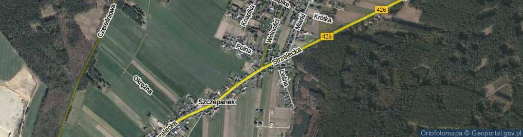 Zdjęcie satelitarne Strzelecka ul.