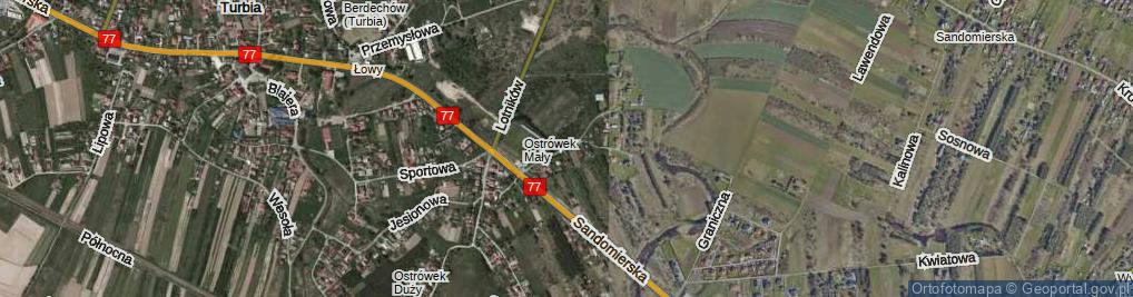 Zdjęcie satelitarne Stadionowa ul.