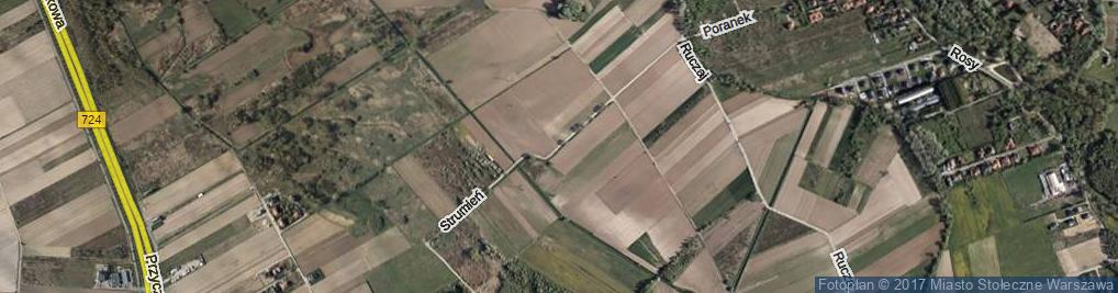 Zdjęcie satelitarne Strumień ul.