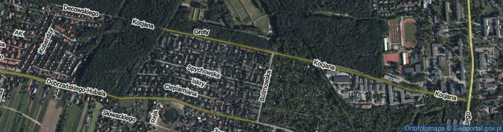 Zdjęcie satelitarne Strawczyńska ul.