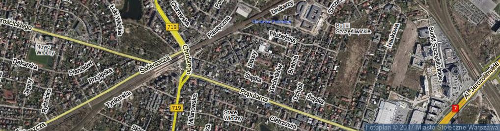 Zdjęcie satelitarne Stawy ul.