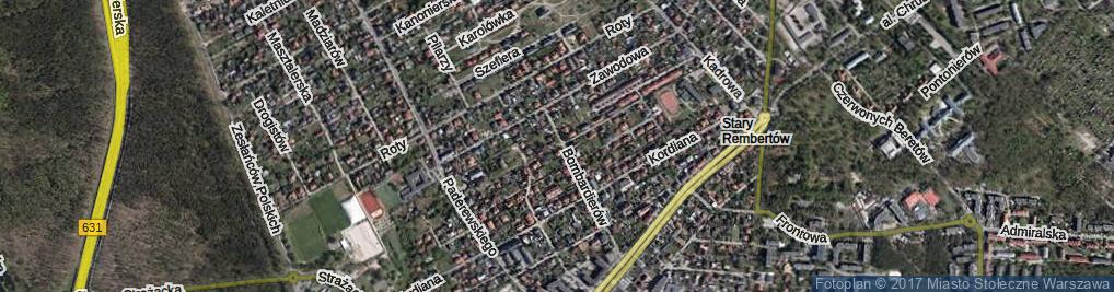 Zdjęcie satelitarne Strycharska ul.
