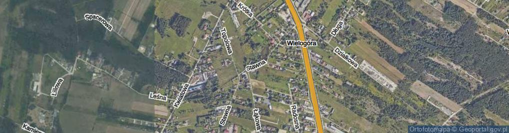 Zdjęcie satelitarne Stawna ul.