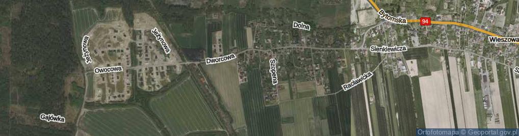 Zdjęcie satelitarne Strzody ul.
