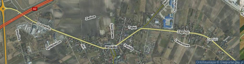Zdjęcie satelitarne Strażacka ul.