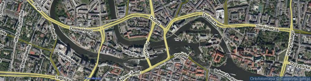 Zdjęcie satelitarne Strażnicza ul.