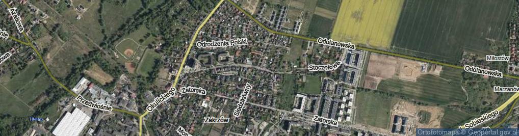 Zdjęcie satelitarne Stoczniowa ul.