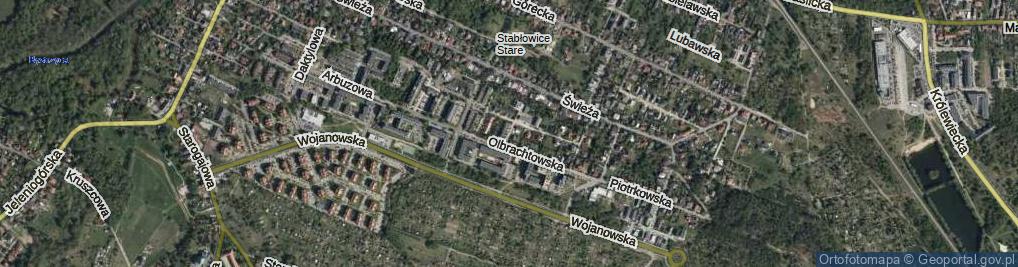 Zdjęcie satelitarne Strzeblowska ul.