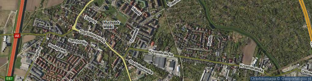 Zdjęcie satelitarne Stryjska ul.