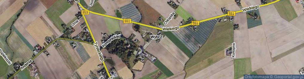 Zdjęcie satelitarne Strażacka ul.