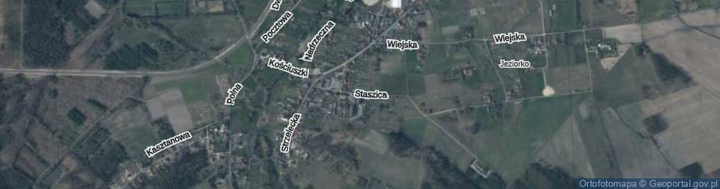 Zdjęcie satelitarne Staszica Stanisława ul.