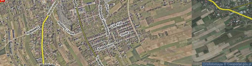Zdjęcie satelitarne Stysia Wincentego ul.