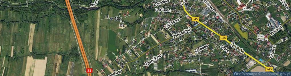 Zdjęcie satelitarne Strażacka ul.