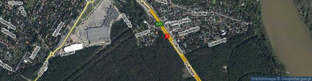 Zdjęcie satelitarne Starej Cegielni ul.