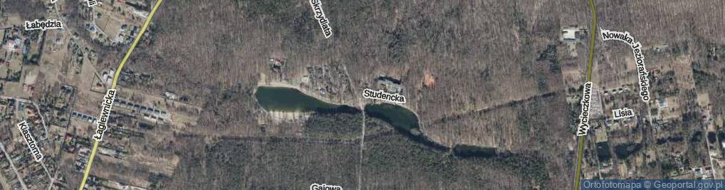 Zdjęcie satelitarne Studencka ul.