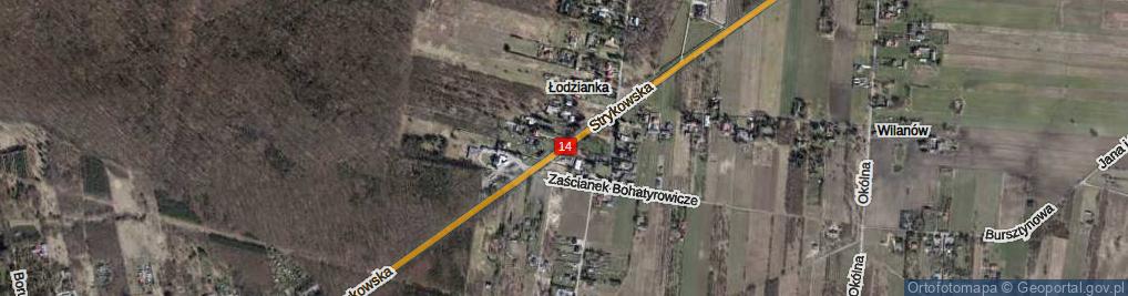 Zdjęcie satelitarne Strykowska ul.