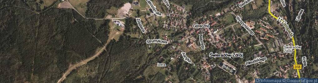 Zdjęcie satelitarne Strumykowa ul.
